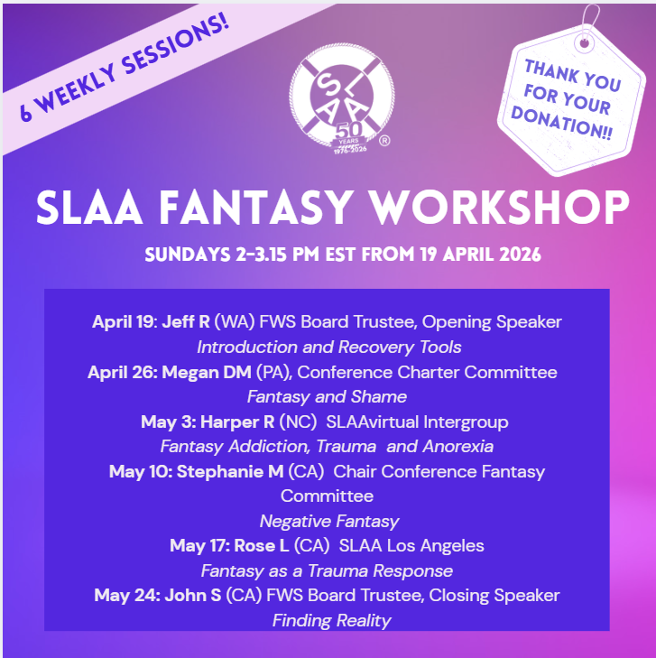 FantasyWorkshop - Sex and Love Addicts Anonymous (SLAA) Virtual Intergroup